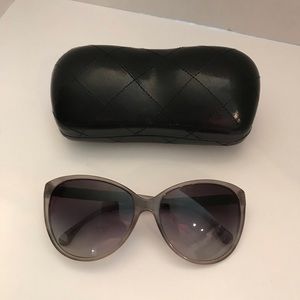 Silver grey Chanel sunglasses